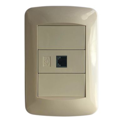 Armado 1 RJ11 marfil