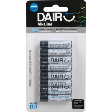 Pack de 16 pilas alcalinas AAA