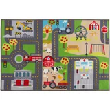 Alfombra infantil Pista de carrera 80 x 120 cm