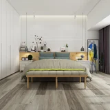 Piso vinílico maderado 4 mm Aok Light gris satinado 2.20 m2