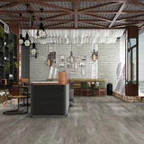 Piso vinílico maderado SPC 4 mm Walnut  gris satinado 2.20 m2