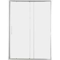 Mampara de baño al piso ajustable 120/135 x 185 cm 6 mm