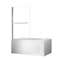 Mampara de baño sobre bañera fija 140 x 90 cm 6 mm