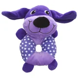Perrito de peluche violeta