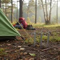 Pack de 4 estacas de 23 cm para camping