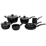 Batería de cocina 10 piezas negro