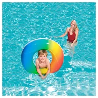 Flotador inflable aro arcoiris
