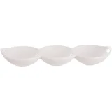 Bowl con divisiones blanco 9 x 25 x 3.9 cm