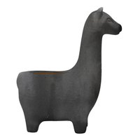Soporte para macetas Llama Kata negro mate 27 x 14 x 32 cm