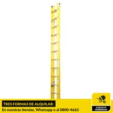 Alquiler de escalera telescópica 28 escalones 8.53 m