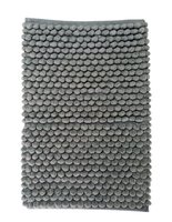 Alfombra de baño Cubes 40 x 60 cm gris