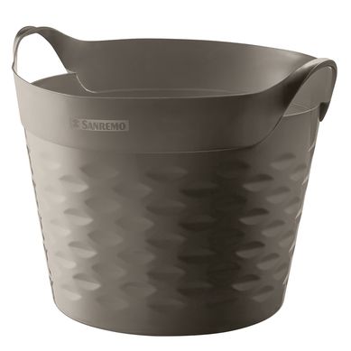 Canasto organizador de plstico gris 20 L