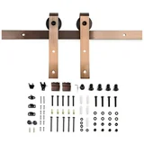 Kit para puerta corrediza bronce