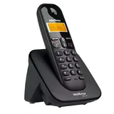 Teléfono inalámbrico digital con identificador negro