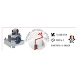 Kit de turbina para canalización de estufa a leña
