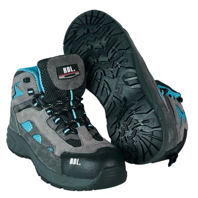 Bota de seguridad mujer Sidney gris y azul N� 36