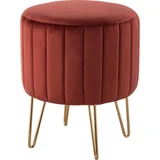 Puff Kheops coral 38 x 30 cm