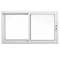 Ventana de aluminio guillotina blanca 60 x 100 cm