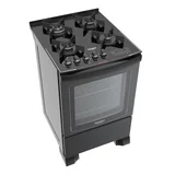 Cocina a gas Dako DA125 57 cm 4 hornallas negra
