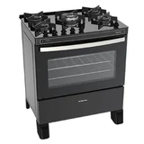 Cocina a gas Glass 5 PK-GL5B 75 cm 5 hornallas acero y negro