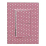 Placa armada Lunares rosa 2 unipolar