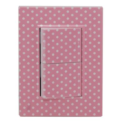 Placa armada Lunares rosa 2 unipolar