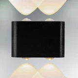 Aplique muro LED Lars gris 1 luz