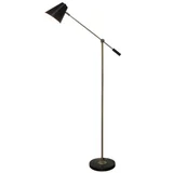 Lámpara de pie negra 1 luz E14