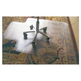 Alfombra antideslizante para silla de oficina 135 x 114 cm transparente