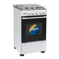 Cocina a gas CENX9504W 53,5 cm 4 hornallas blanca