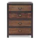 Cajonera Industrial de madera tabaco