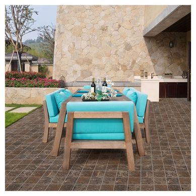 Cermica Porfido exterior marrn 46 x 46 cm 