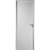 Puerta de interior placa de madera foliada 200 x 70 x 10 cm blanca izquierda