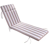 Almohadón decorativo para reposera beige y blanco