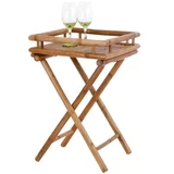 Bandeja soporte de bamboo 40 x 40 x 60 cm natural