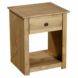 Mesa de luz con 1 cajón madera
