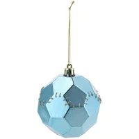 Adorno navideño Diamante celeste 8 cm
