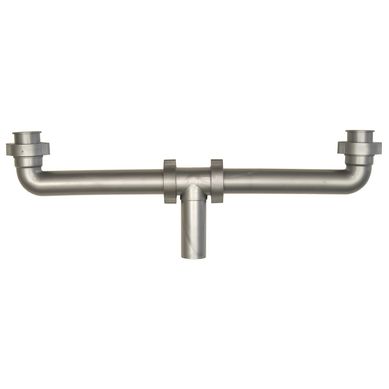 Sif�n doble r�gido plata