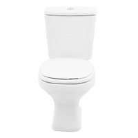 Kit de inodoro con depósito y accesorios Aspen  blanco doble descarga