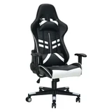 Silla gamer negro y blanco