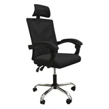 Silla de oficina Clyde sin apoyapies negra