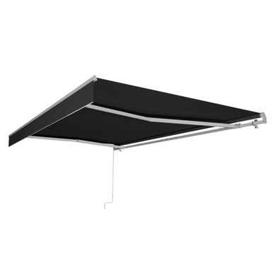 Toldo plegable brazo invisible 3.95 x 2.5 m gris