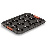 Molde para 12 mini muffins negro