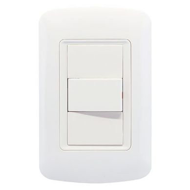 Armado 1 interruptor combinado blanco