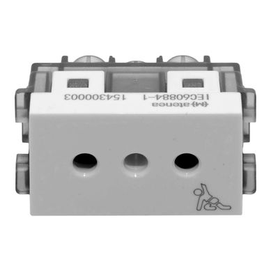 Pack de 10 m�dulos toma con seguro blanco