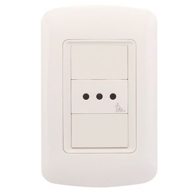 Armado 1 toma con seguro blanco