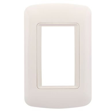 Plaqueta con bastidor 3 m�dulos blanco