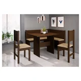 Juego de comedor Rosario 1 mesa con esquinero y 2 sillas