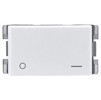M�dulo Halux interruptor bipolar blanco