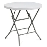 Mesa de exterior plegable blanca